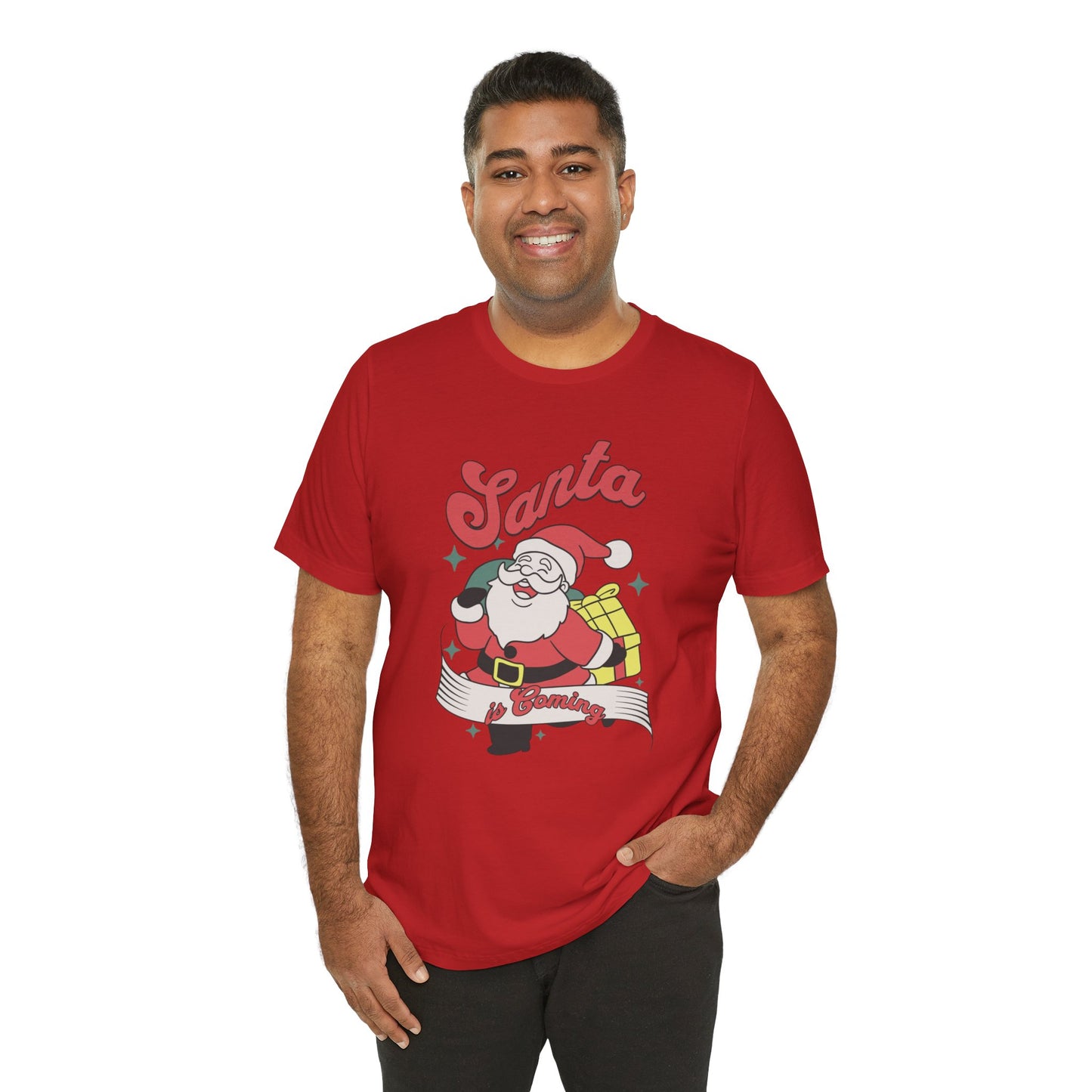 Santa Graphic T-Shirt — Retro Merry Christmas Tee