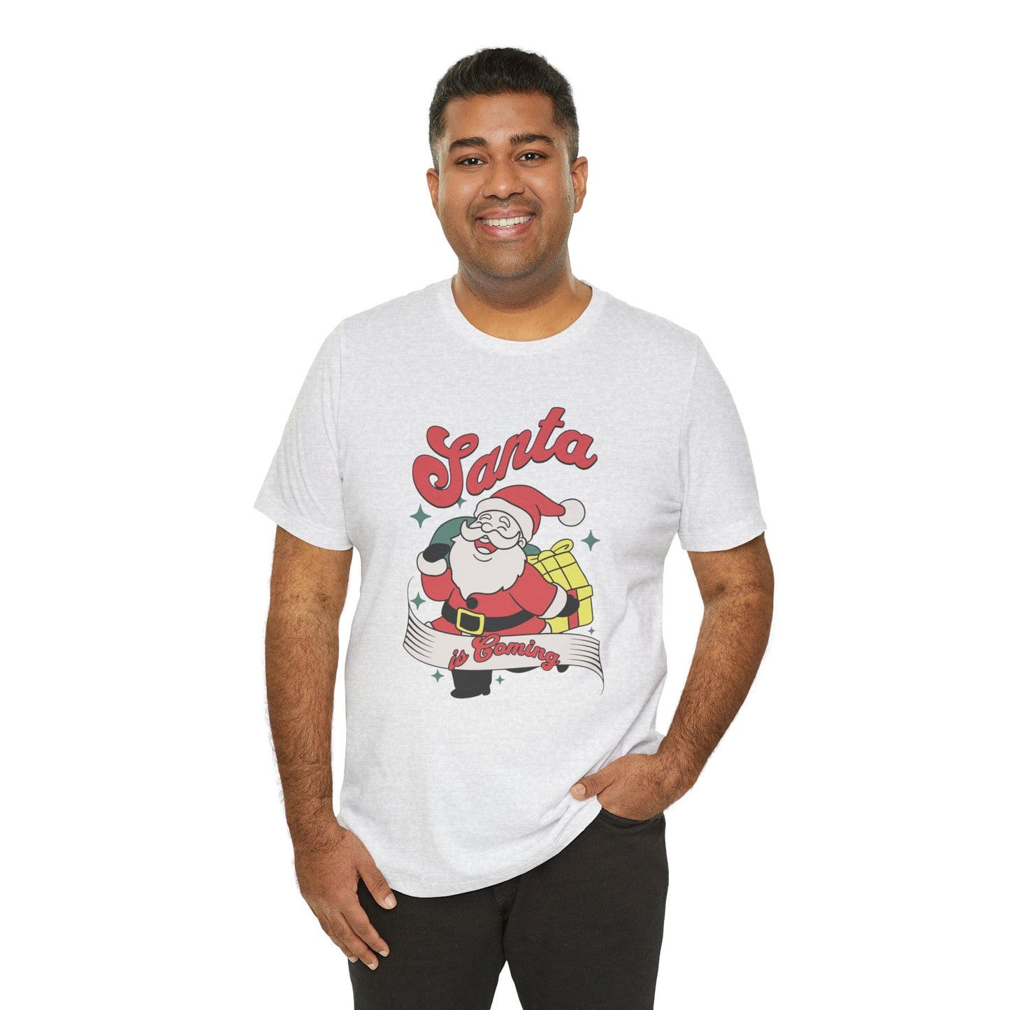 Santa Graphic T-Shirt — Retro Merry Christmas Tee