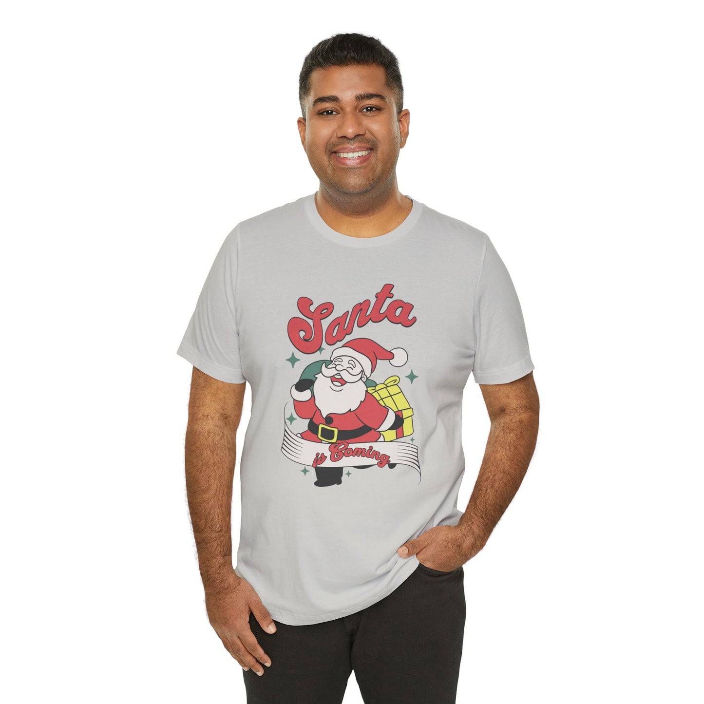 Santa Graphic T-Shirt — Retro Merry Christmas Tee