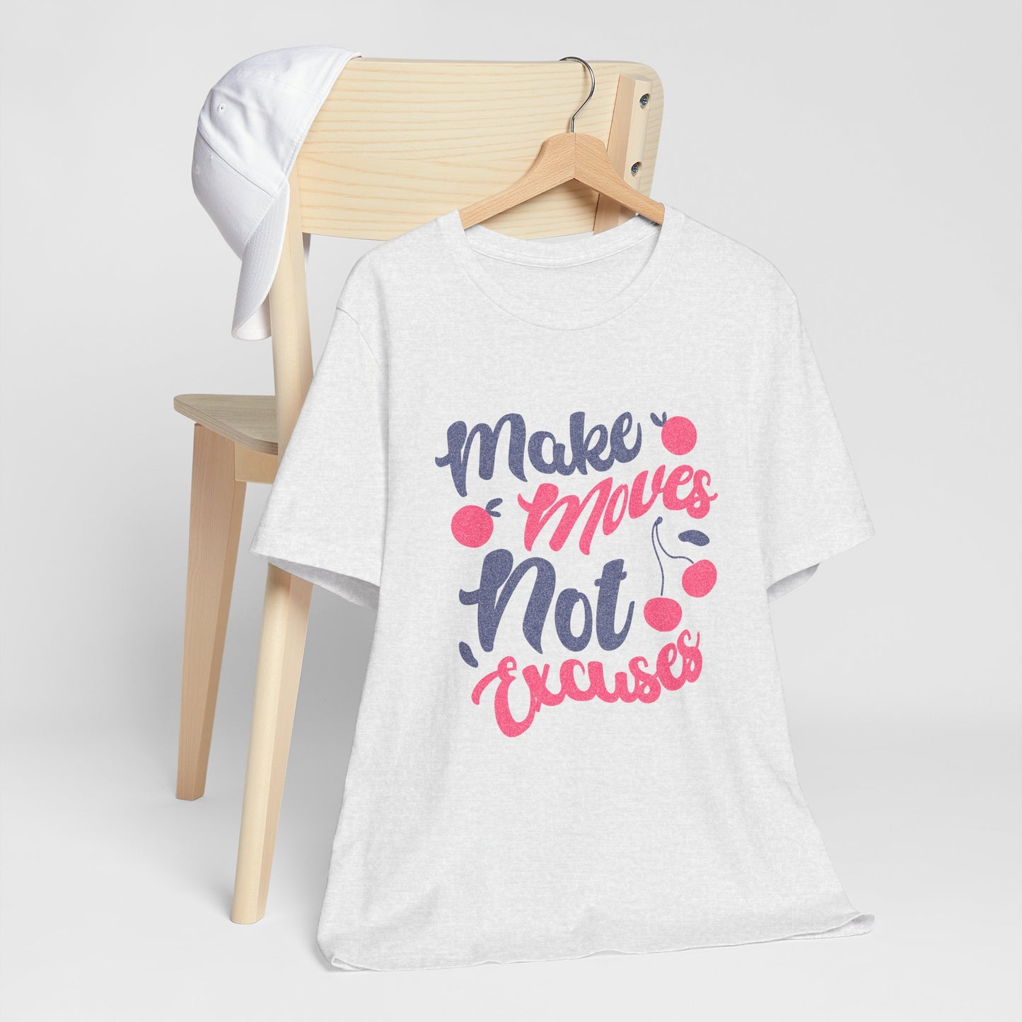 Make Moves Not Excuses T-Shirt — Motivational Fitness Tee