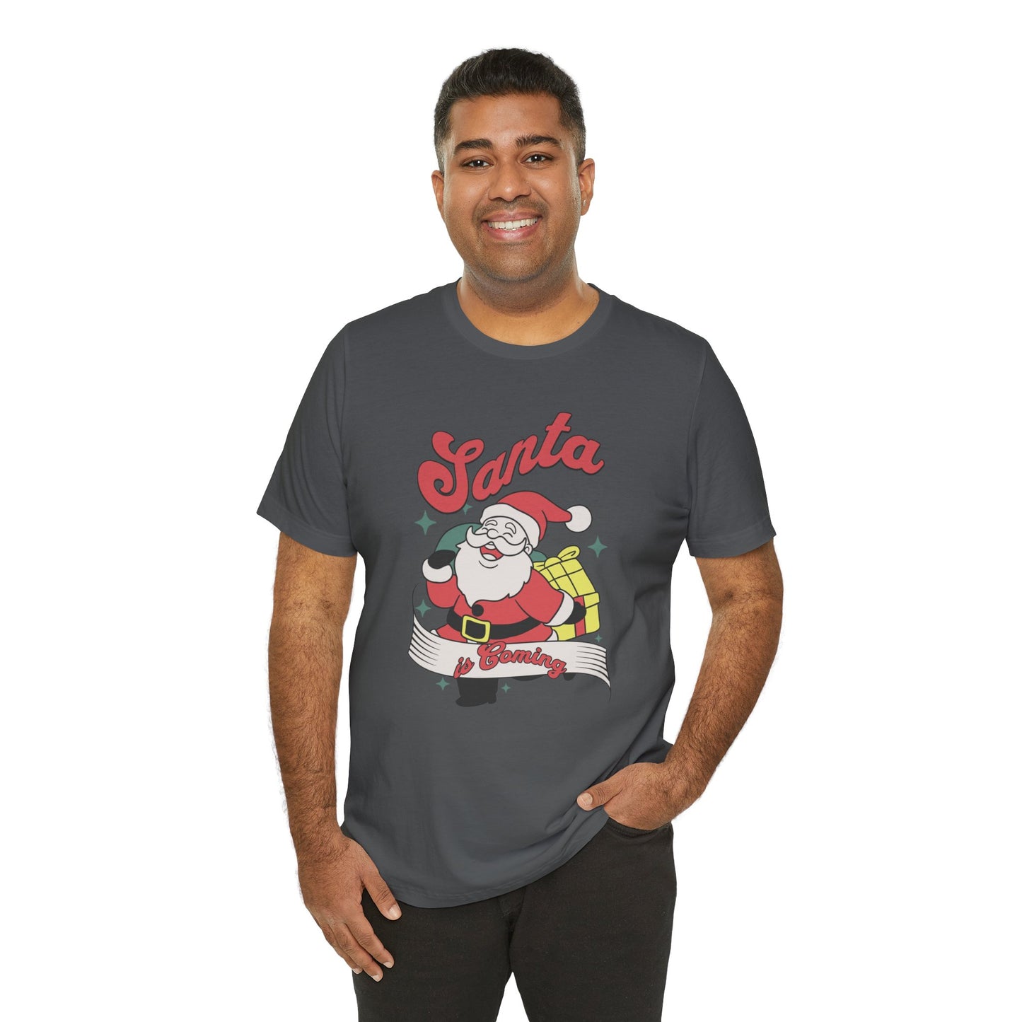 Santa Graphic T-Shirt — Retro Merry Christmas Tee