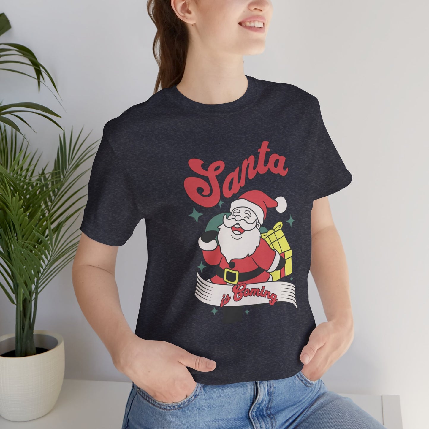 Santa Graphic T-Shirt — Retro Merry Christmas Tee