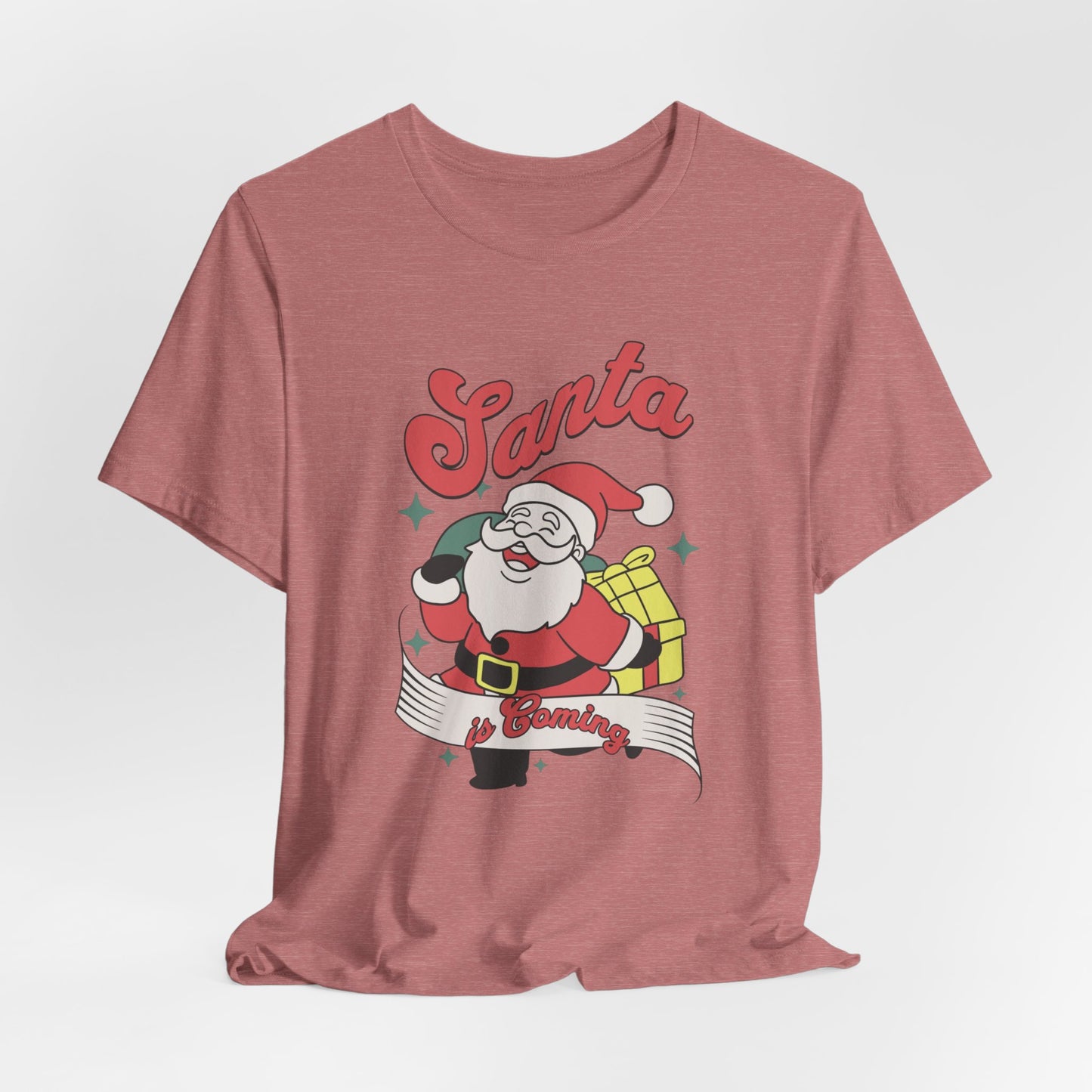 Santa Graphic T-Shirt — Retro Merry Christmas Tee