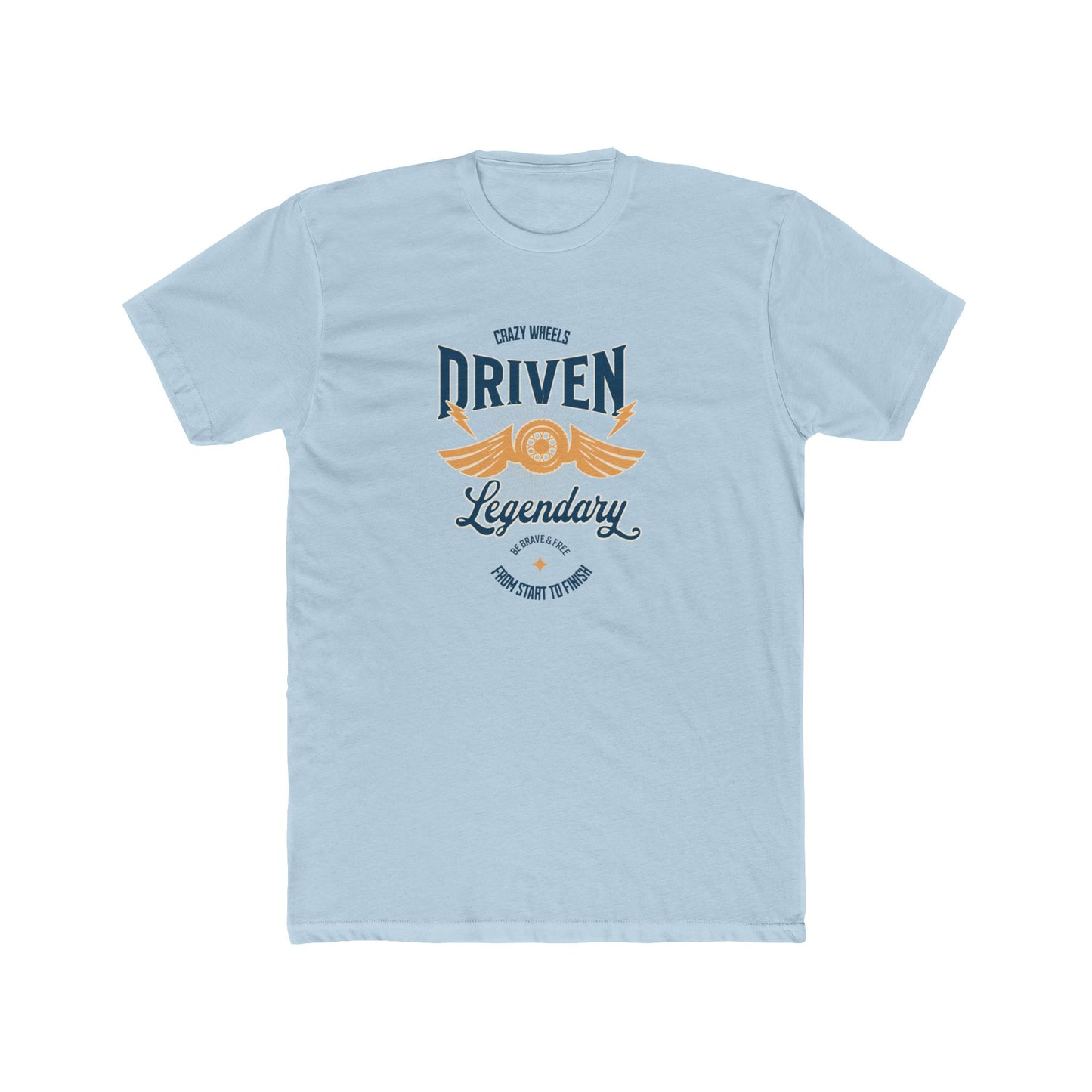 Driven Legendary Tee — Vintage Motorcycle Wings Graphic Shirt