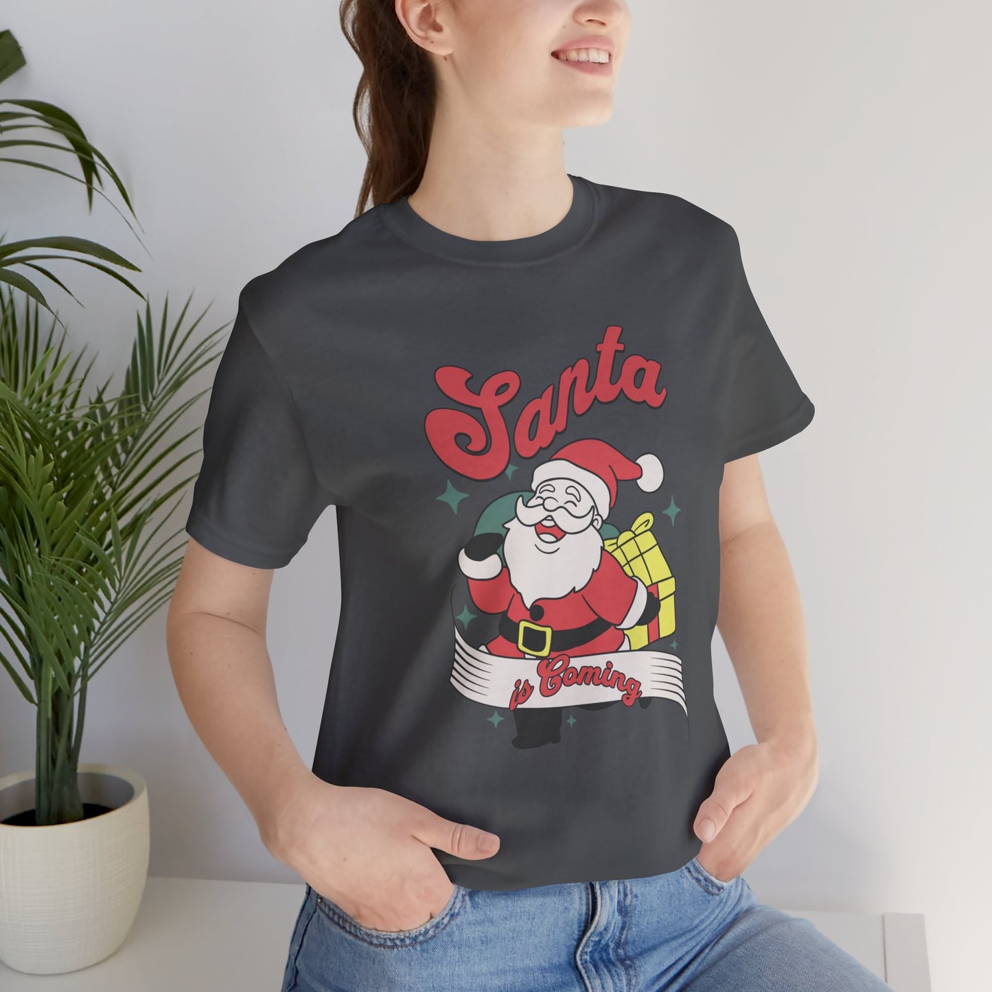 Santa Graphic T-Shirt — Retro Merry Christmas Tee