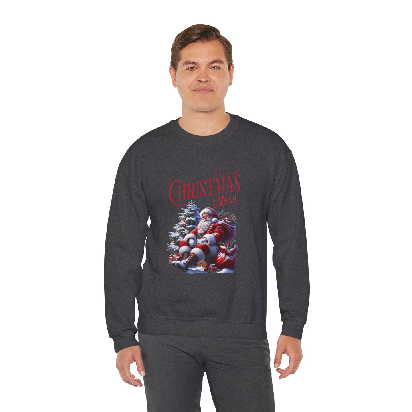 Sweatshirt — 'Christmas Magic' Santa Cozy Holiday Crewneck