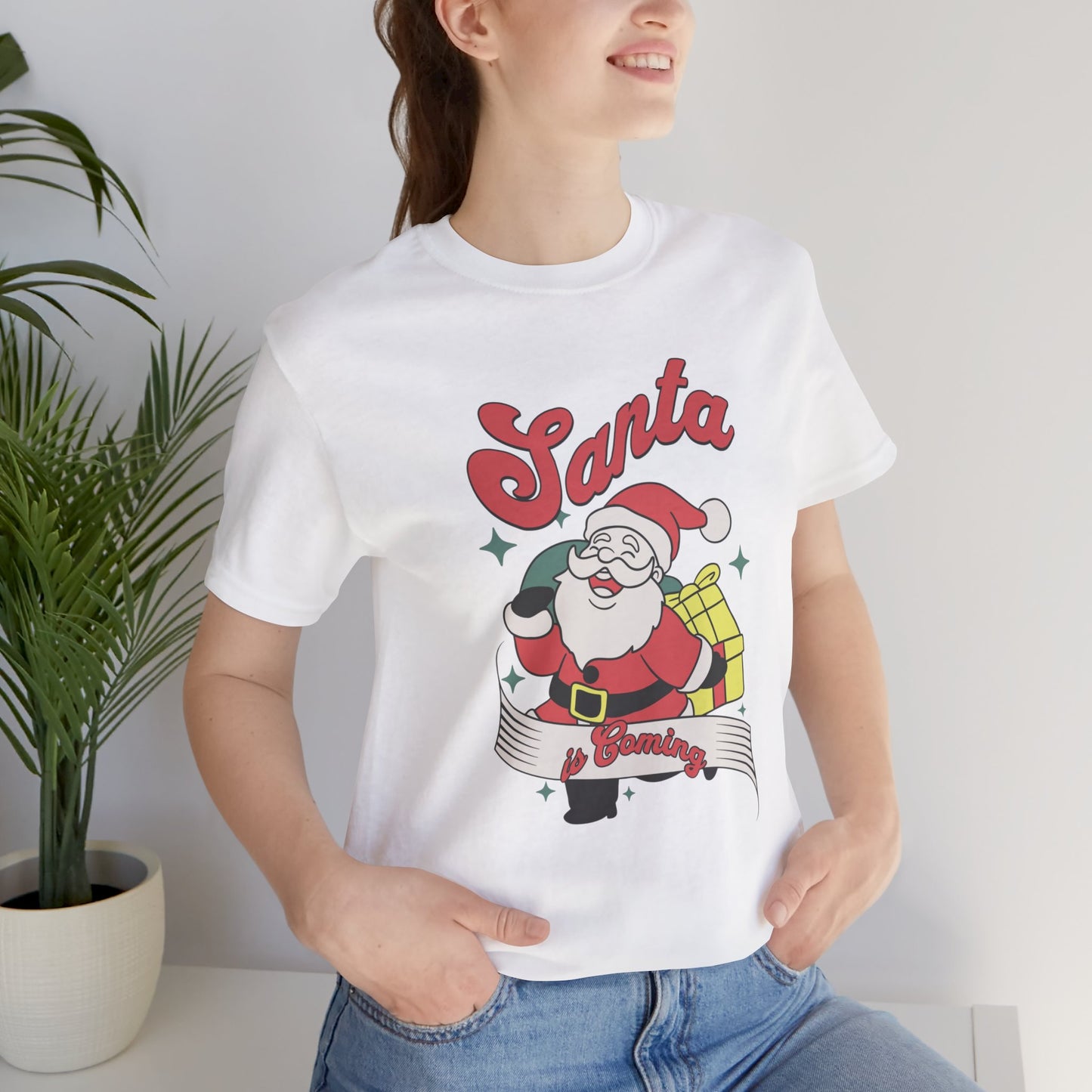 Santa Graphic T-Shirt — Retro Merry Christmas Tee