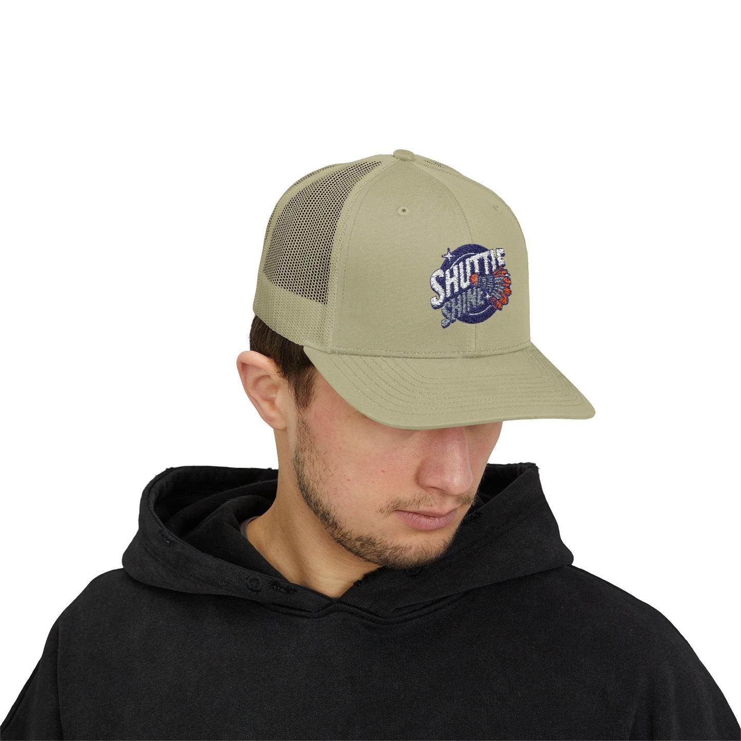 Shuttle Launch Trucker Cap — Retro Space Crew Snapback