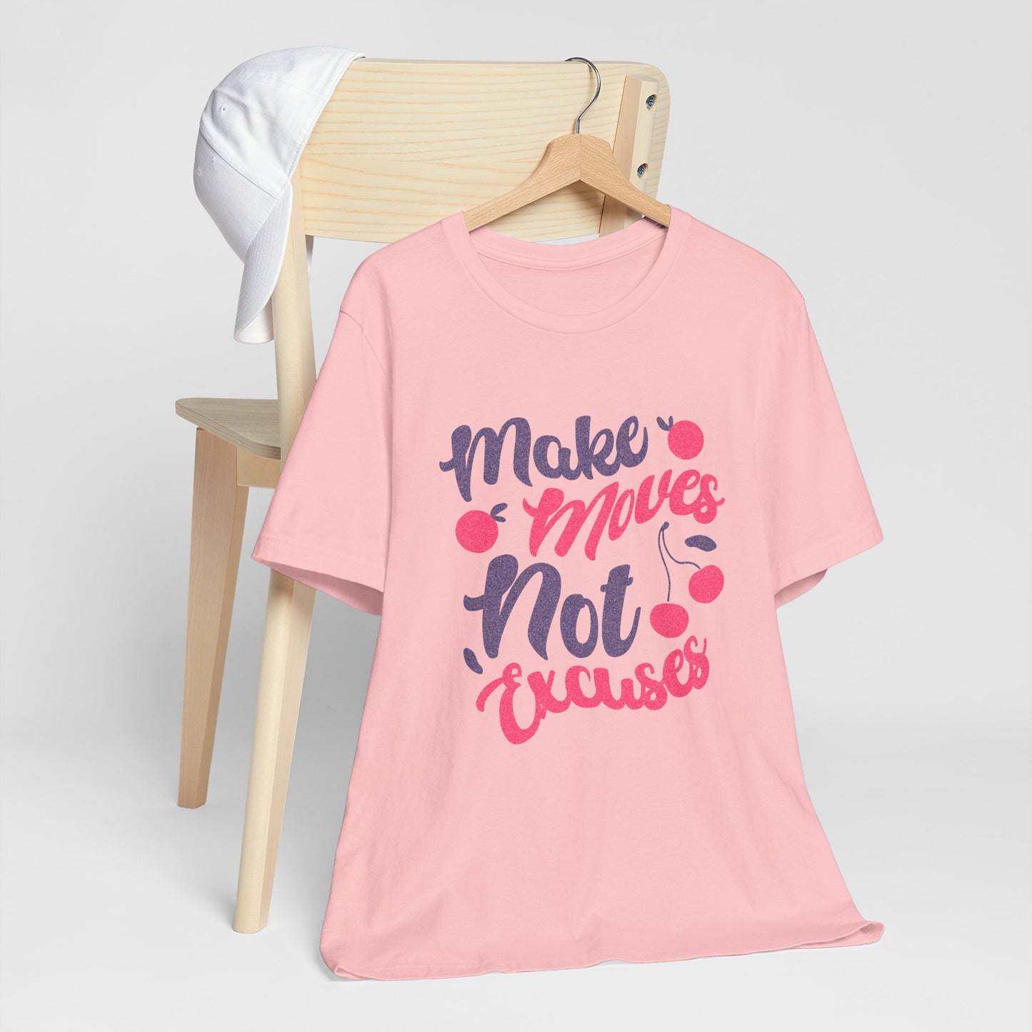 Make Moves Not Excuses T-Shirt — Motivational Fitness Tee