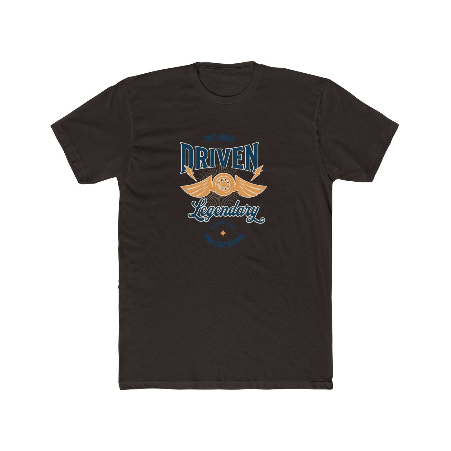 Driven Legendary Tee — Vintage Motorcycle Wings Graphic Shirt