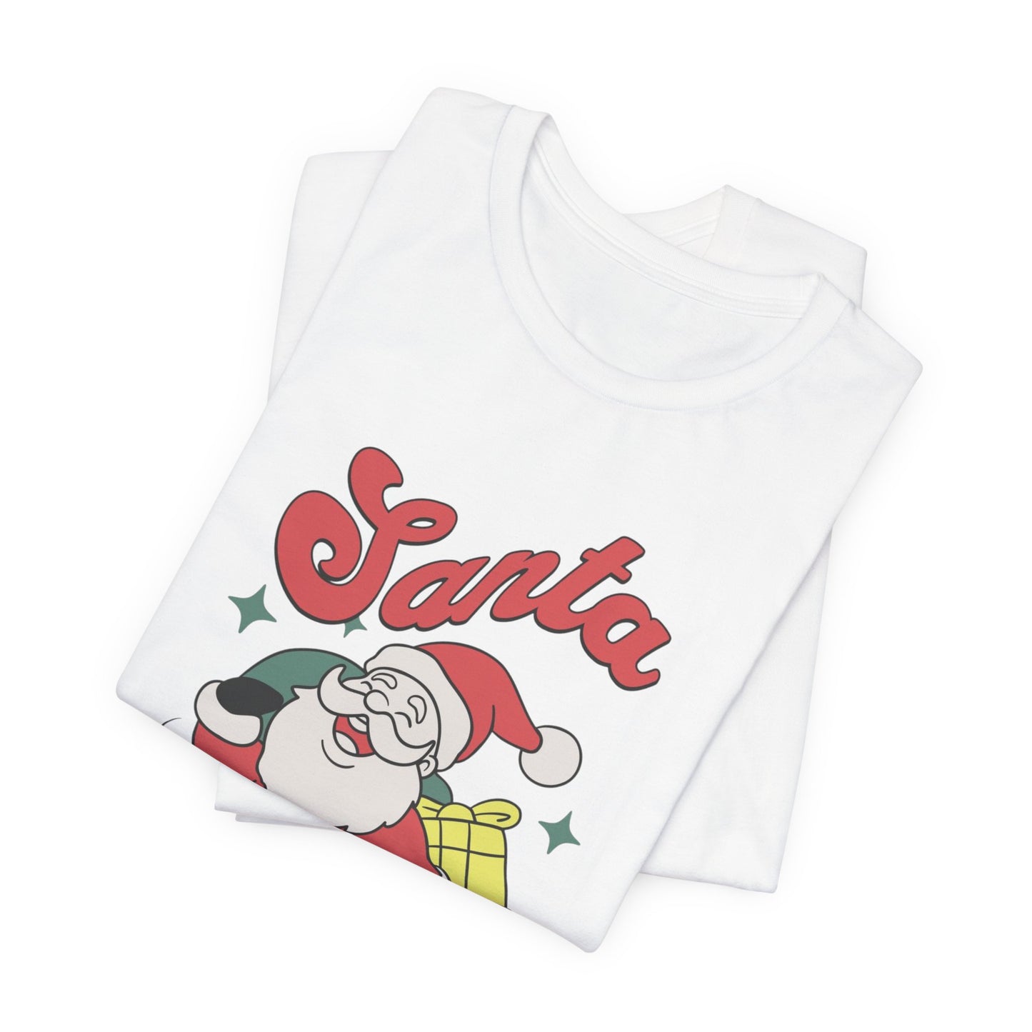 Santa Graphic T-Shirt — Retro Merry Christmas Tee