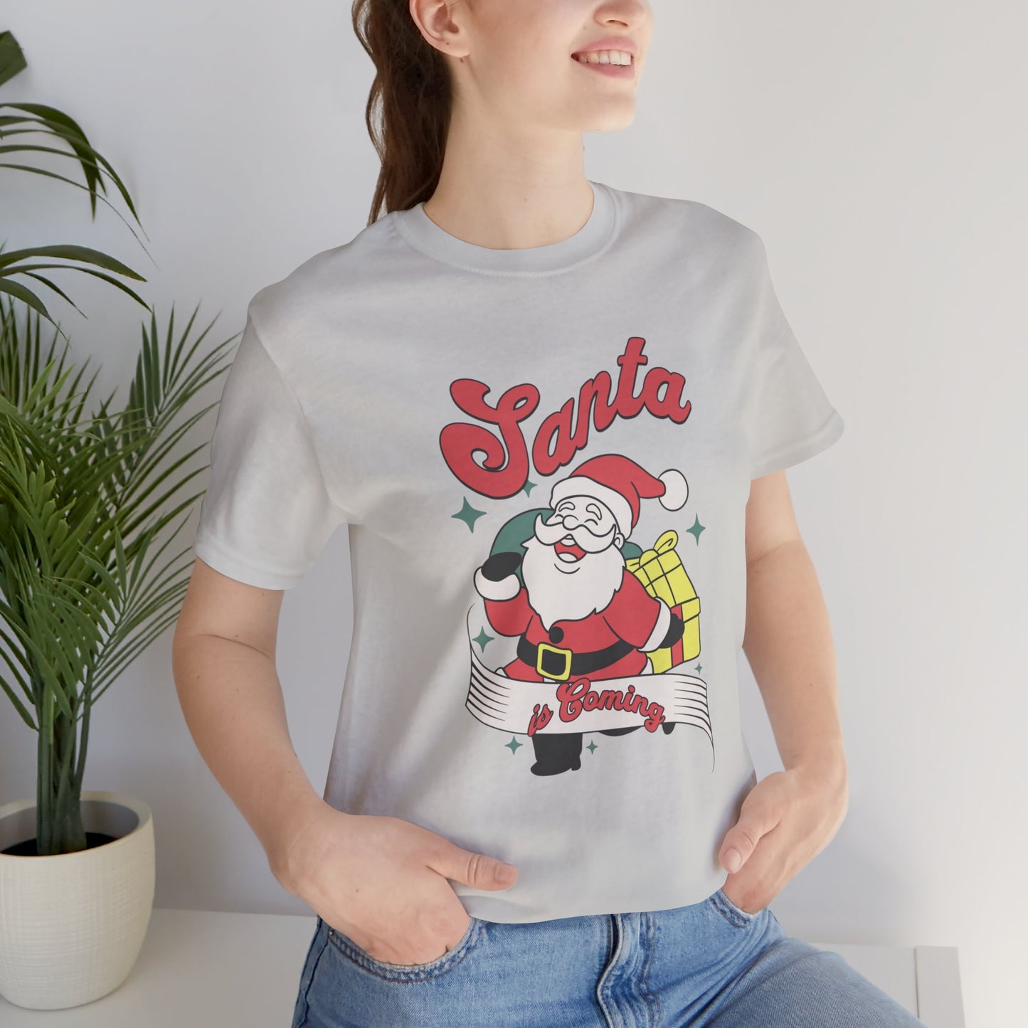 Santa Graphic T-Shirt — Retro Merry Christmas Tee