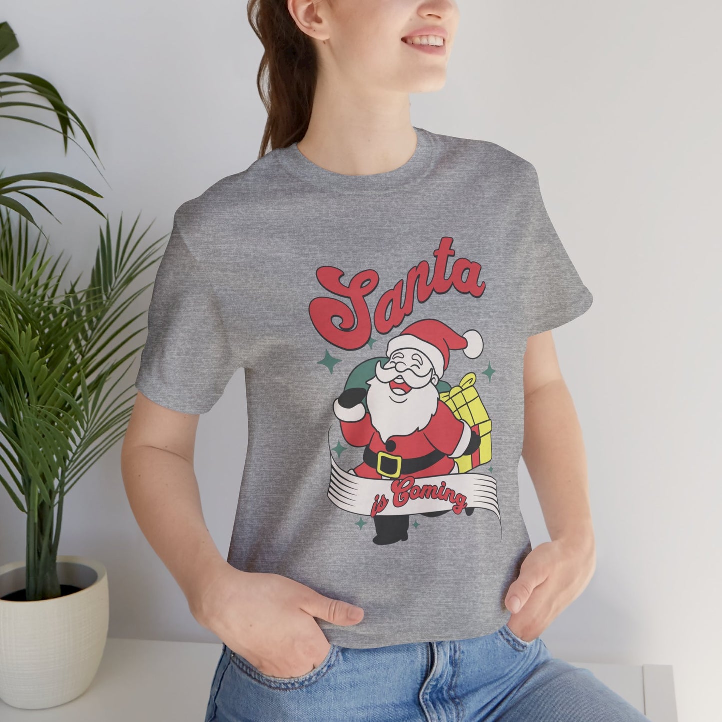 Santa Graphic T-Shirt — Retro Merry Christmas Tee