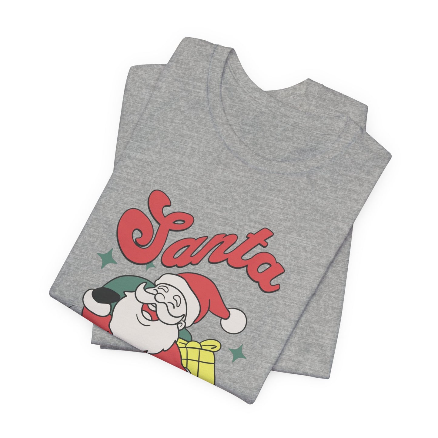Santa Graphic T-Shirt — Retro Merry Christmas Tee