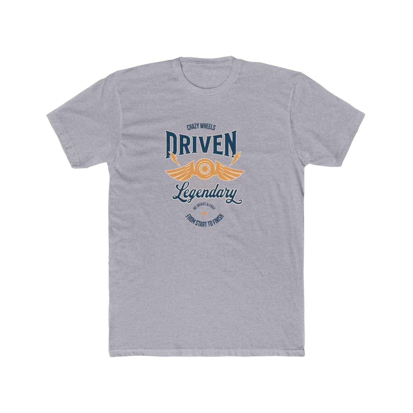 Driven Legendary Tee — Vintage Motorcycle Wings Graphic Shirt