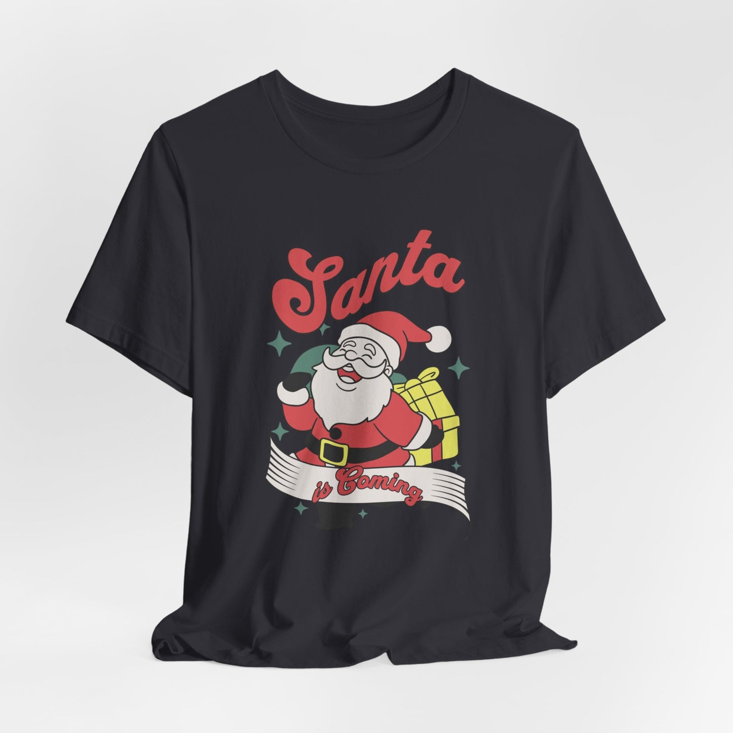 Santa Graphic T-Shirt — Retro Merry Christmas Tee