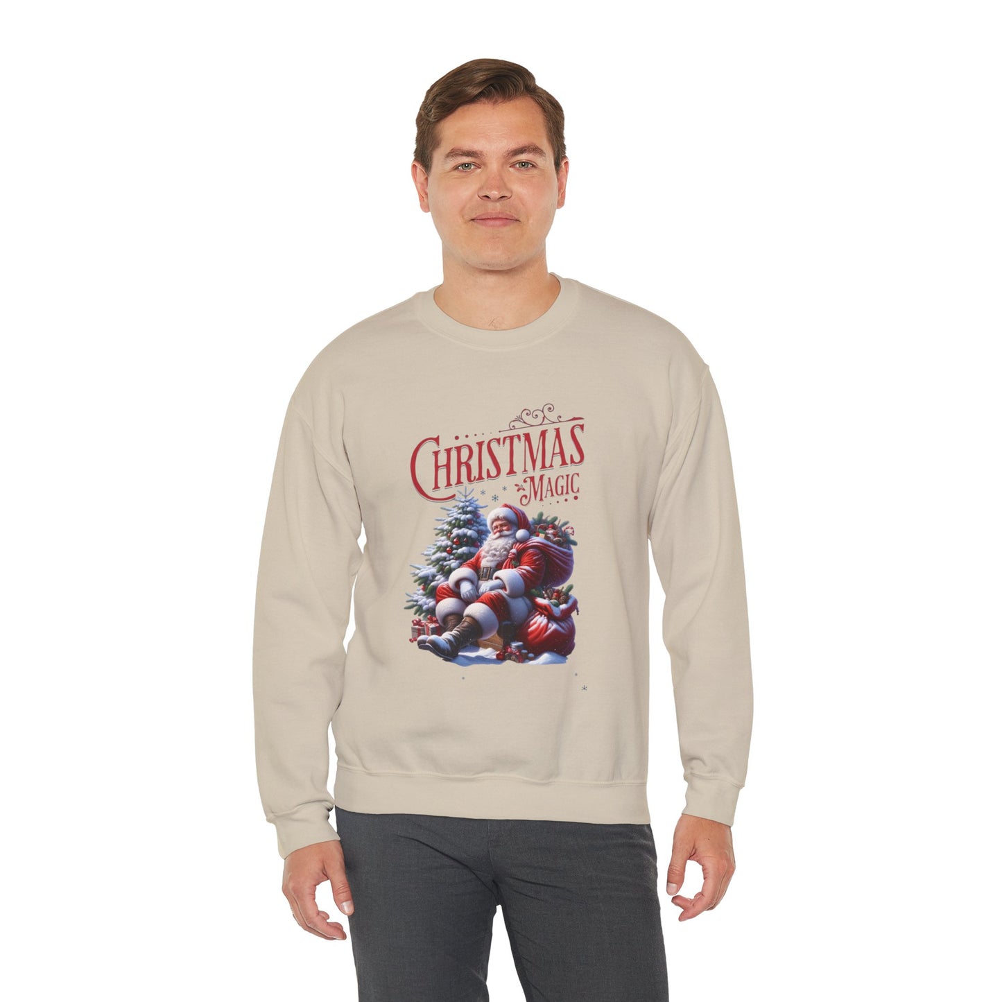 Sweatshirt — 'Christmas Magic' Santa Cozy Holiday Crewneck