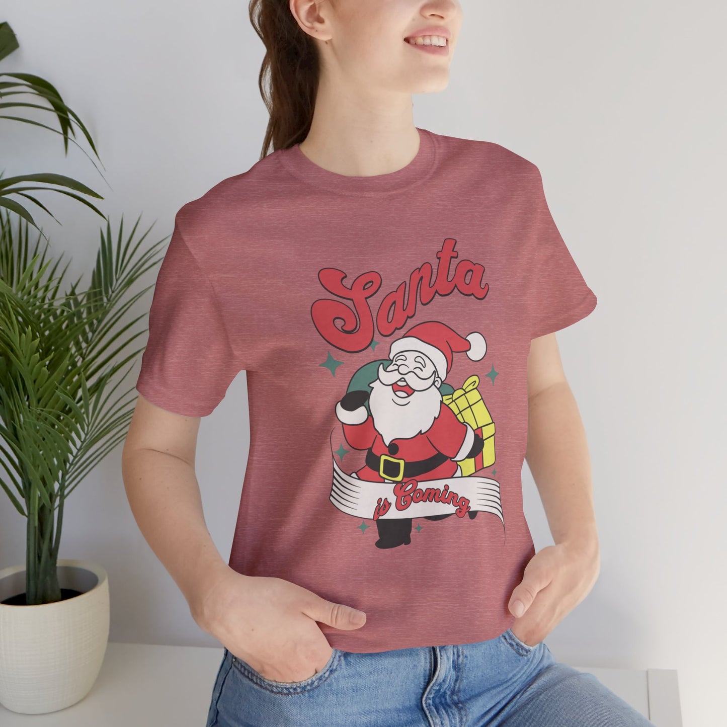 Santa Graphic T-Shirt — Retro Merry Christmas Tee