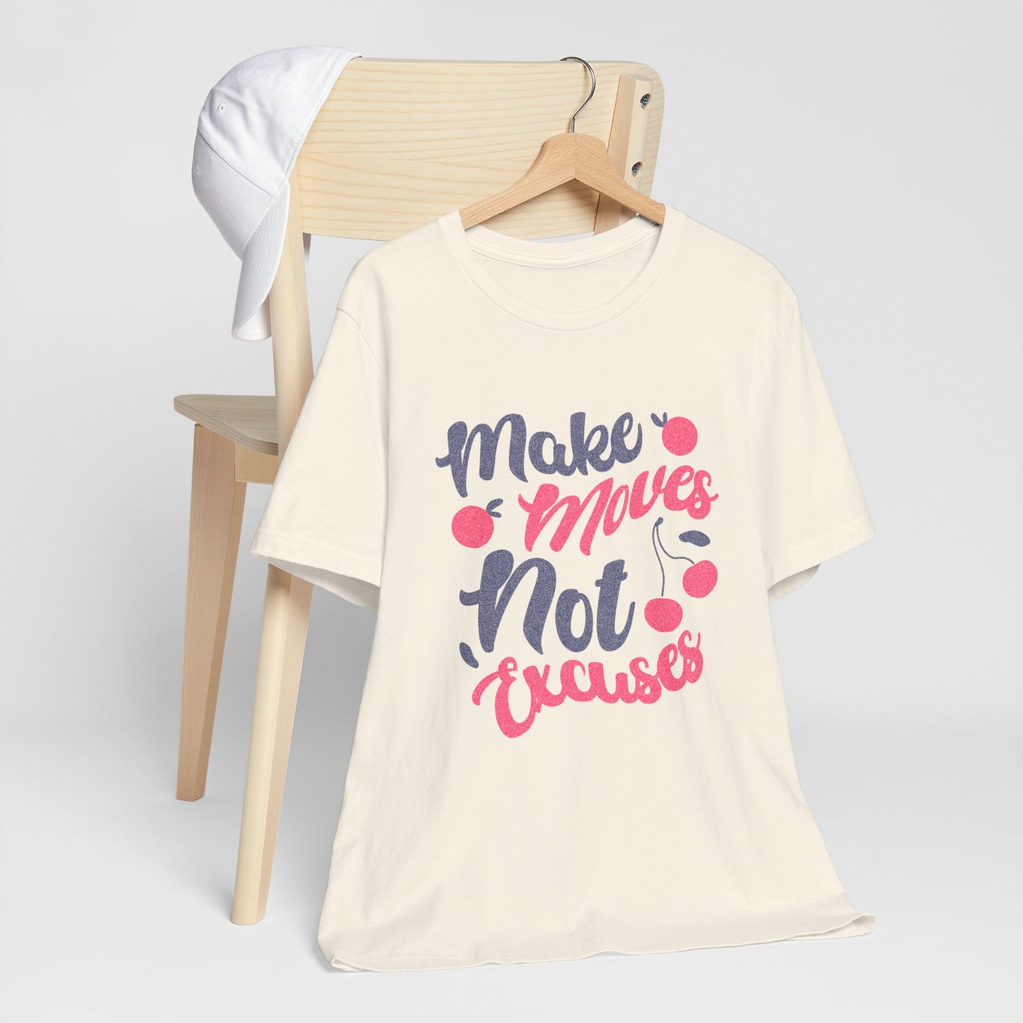 Make Moves Not Excuses T-Shirt — Motivational Fitness Tee