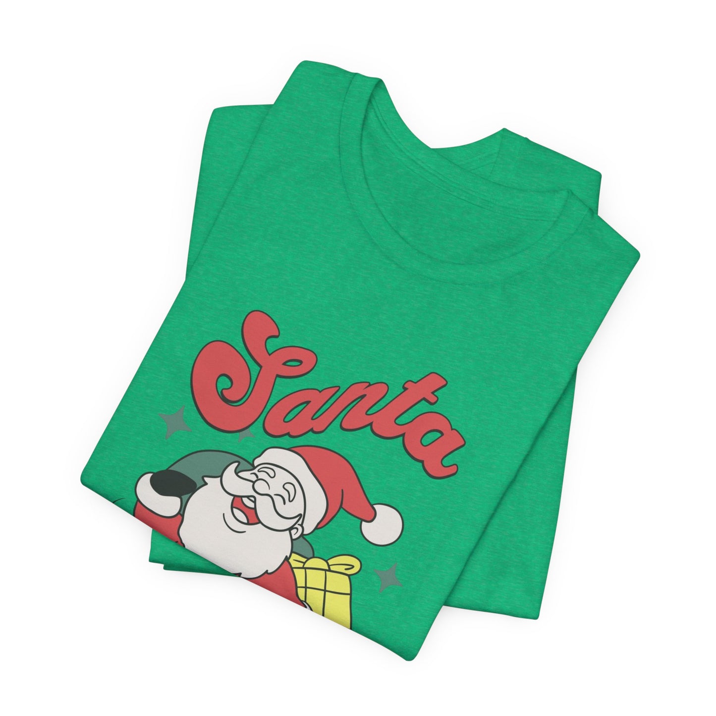 Santa Graphic T-Shirt — Retro Merry Christmas Tee