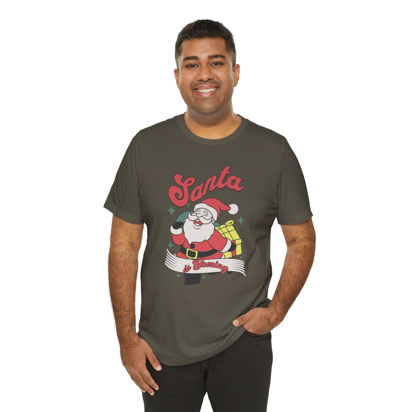 Santa Graphic T-Shirt — Retro Merry Christmas Tee