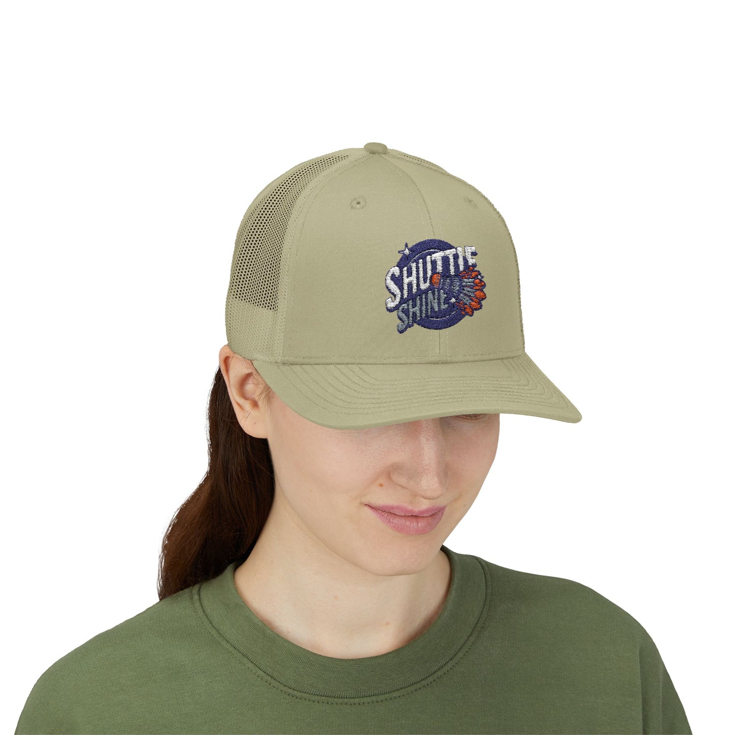 Shuttle Launch Trucker Cap — Retro Space Crew Snapback