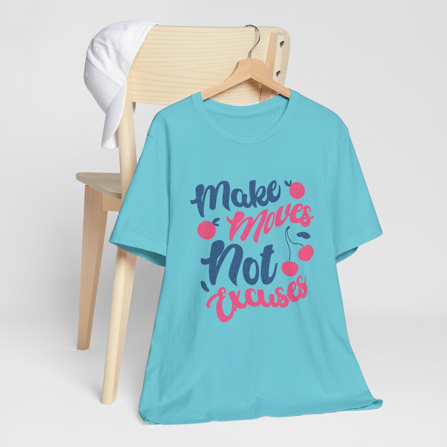 Make Moves Not Excuses T-Shirt — Motivational Fitness Tee