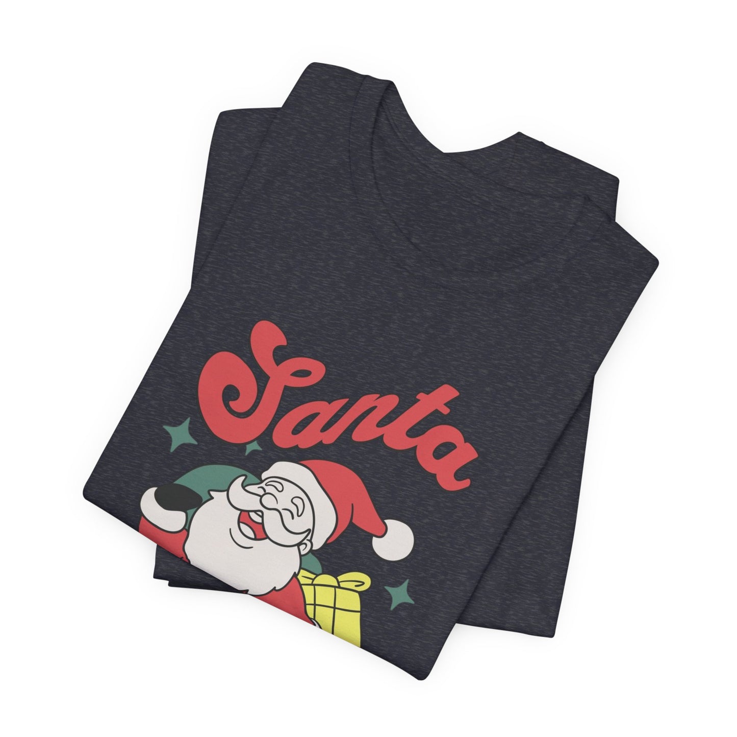 Santa Graphic T-Shirt — Retro Merry Christmas Tee