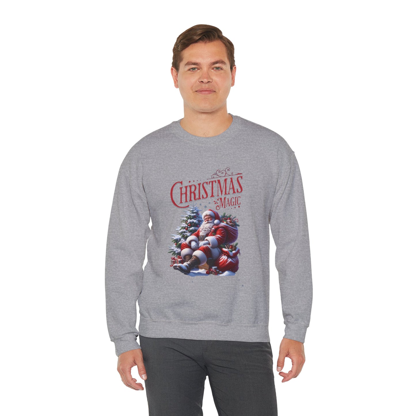 Sweatshirt — 'Christmas Magic' Santa Cozy Holiday Crewneck