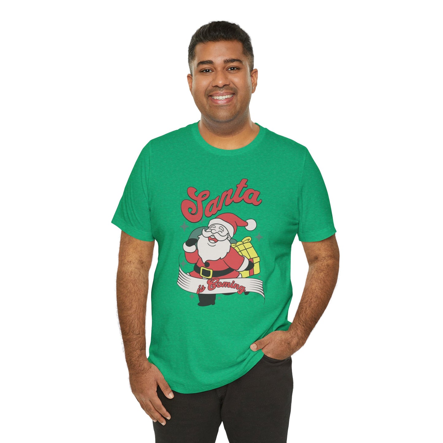 Santa Graphic T-Shirt — Retro Merry Christmas Tee