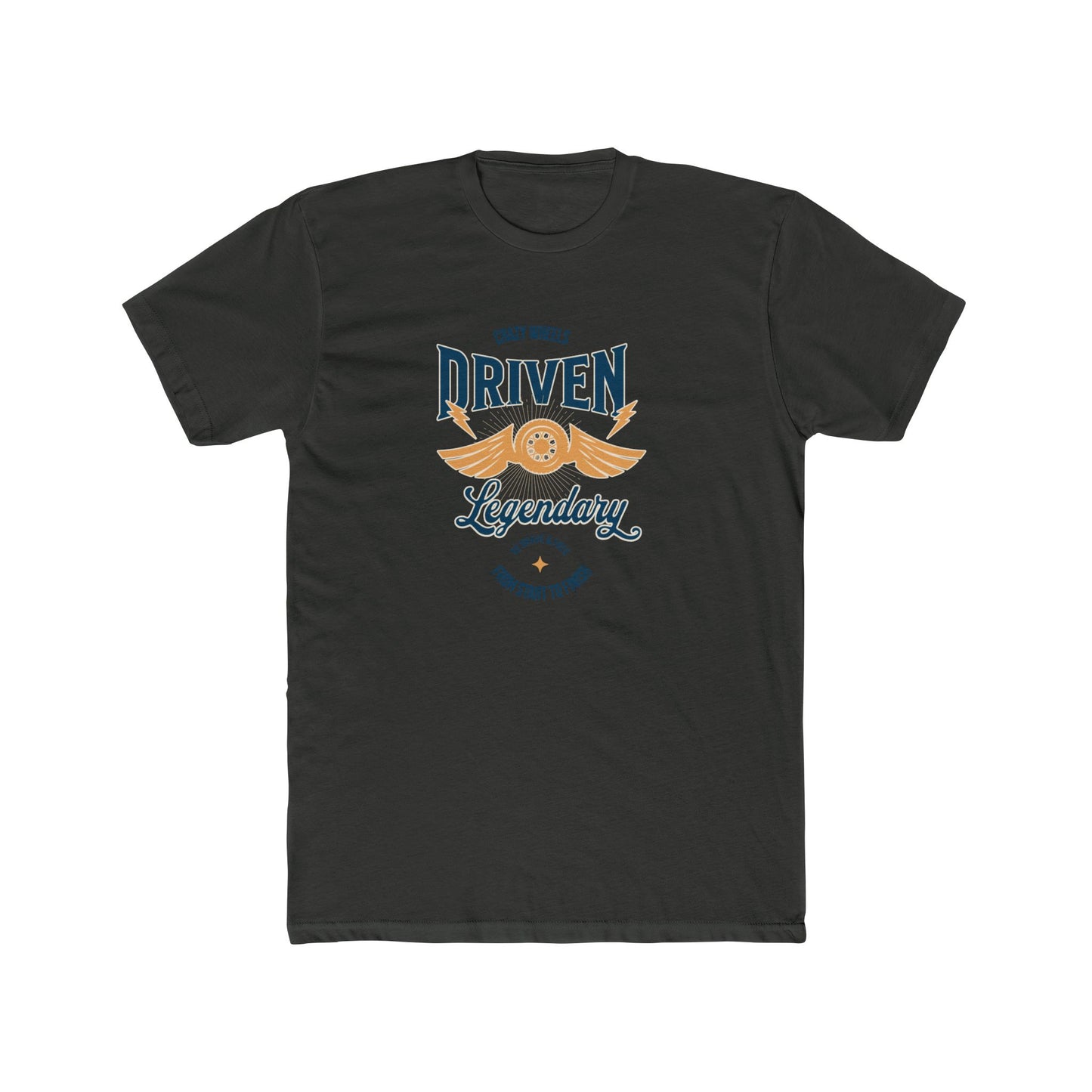Driven Legendary Tee — Vintage Motorcycle Wings Graphic Shirt