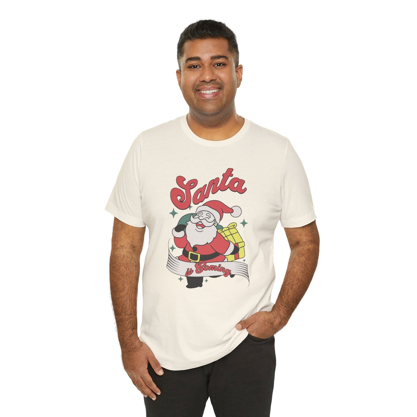 Santa Graphic T-Shirt — Retro Merry Christmas Tee