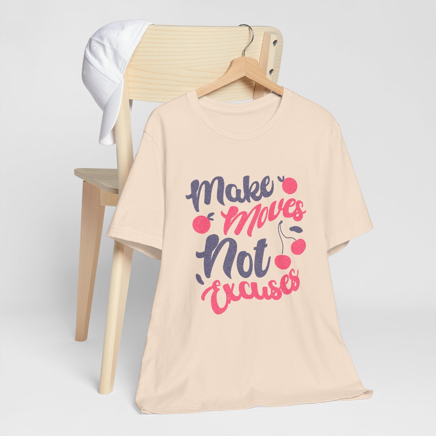 Make Moves Not Excuses T-Shirt — Motivational Fitness Tee