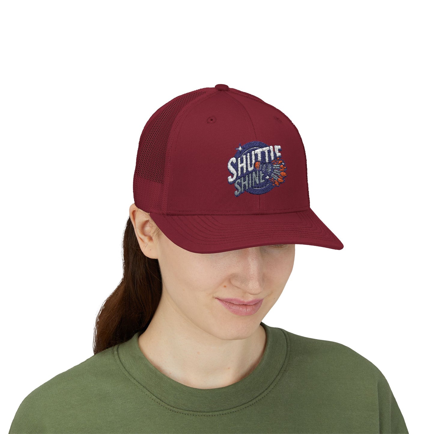 Shuttle Launch Trucker Cap — Retro Space Crew Snapback