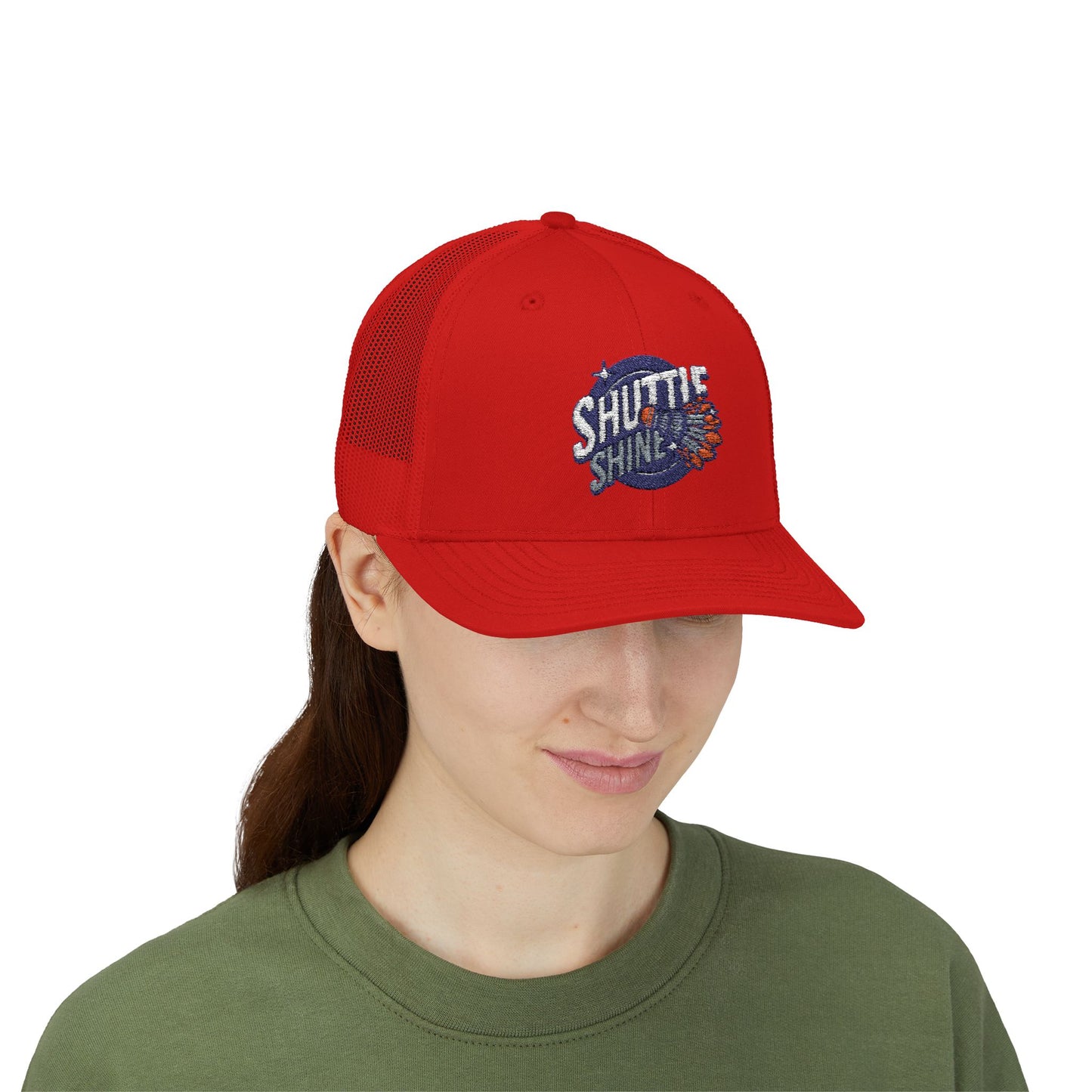 Shuttle Launch Trucker Cap — Retro Space Crew Snapback