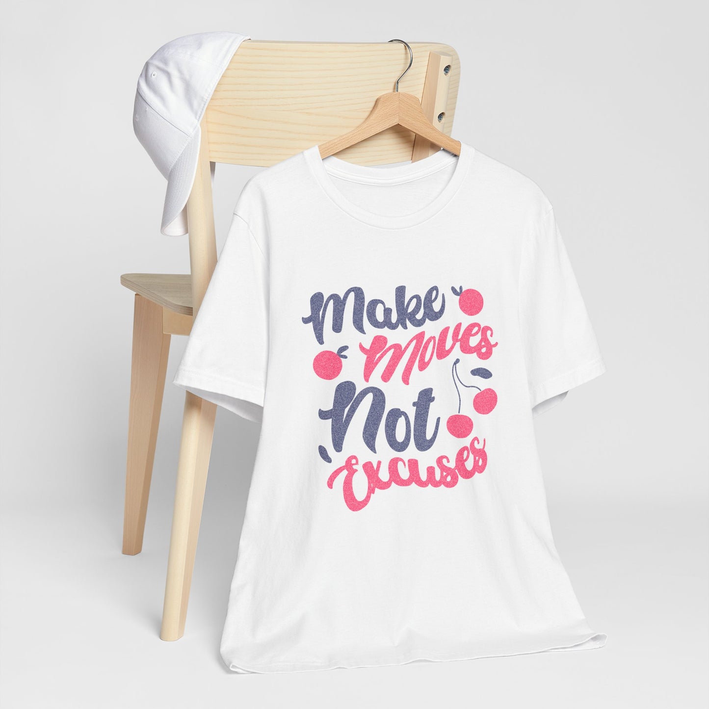 Make Moves Not Excuses T-Shirt — Motivational Fitness Tee