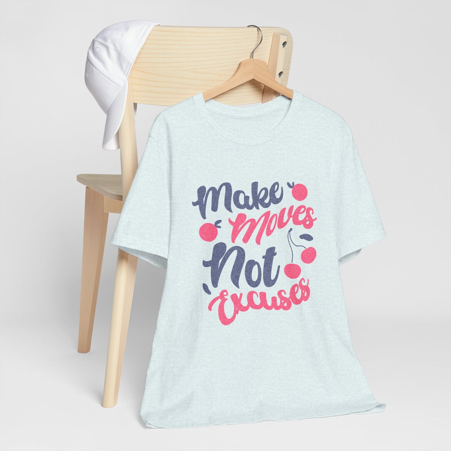 Make Moves Not Excuses T-Shirt — Motivational Fitness Tee
