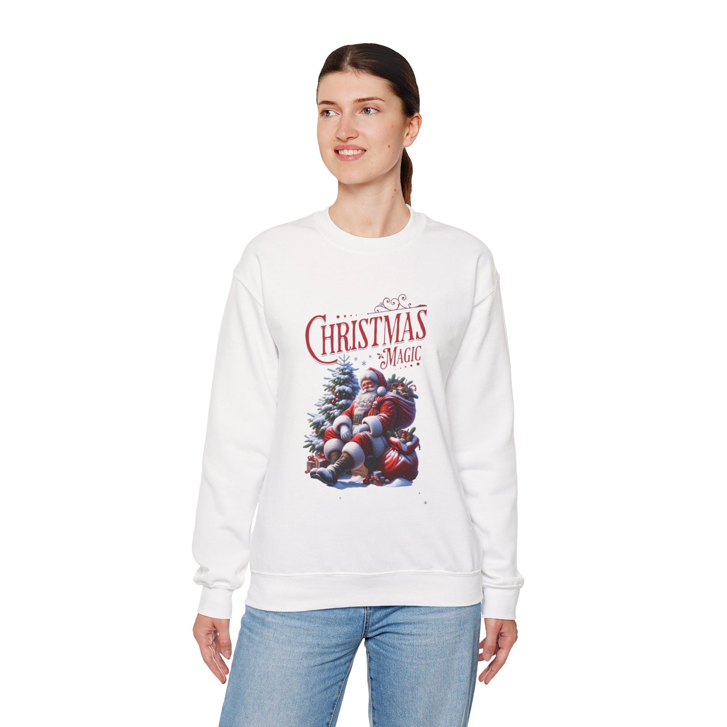 Sweatshirt — 'Christmas Magic' Santa Cozy Holiday Crewneck