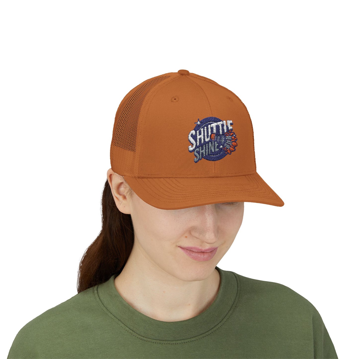 Shuttle Launch Trucker Cap — Retro Space Crew Snapback