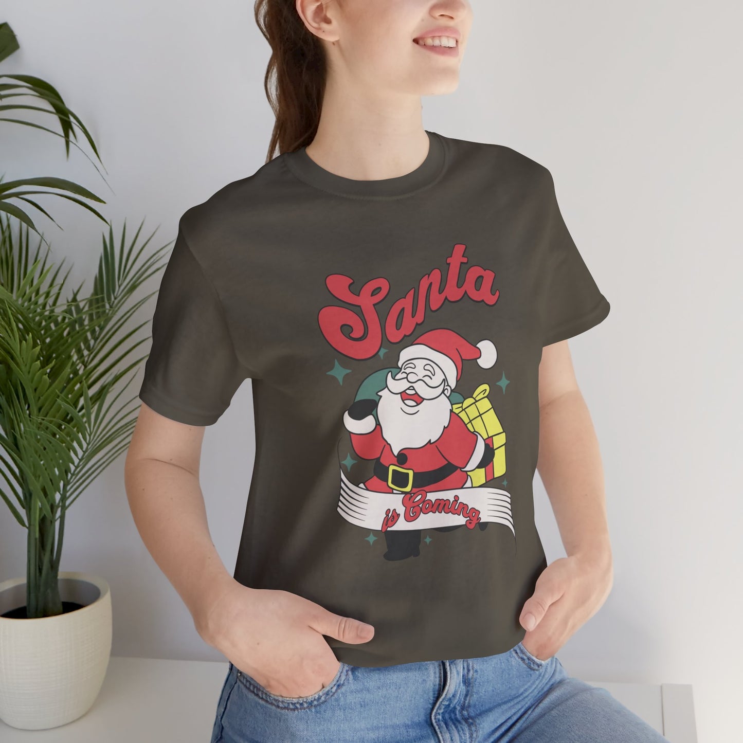 Santa Graphic T-Shirt — Retro Merry Christmas Tee