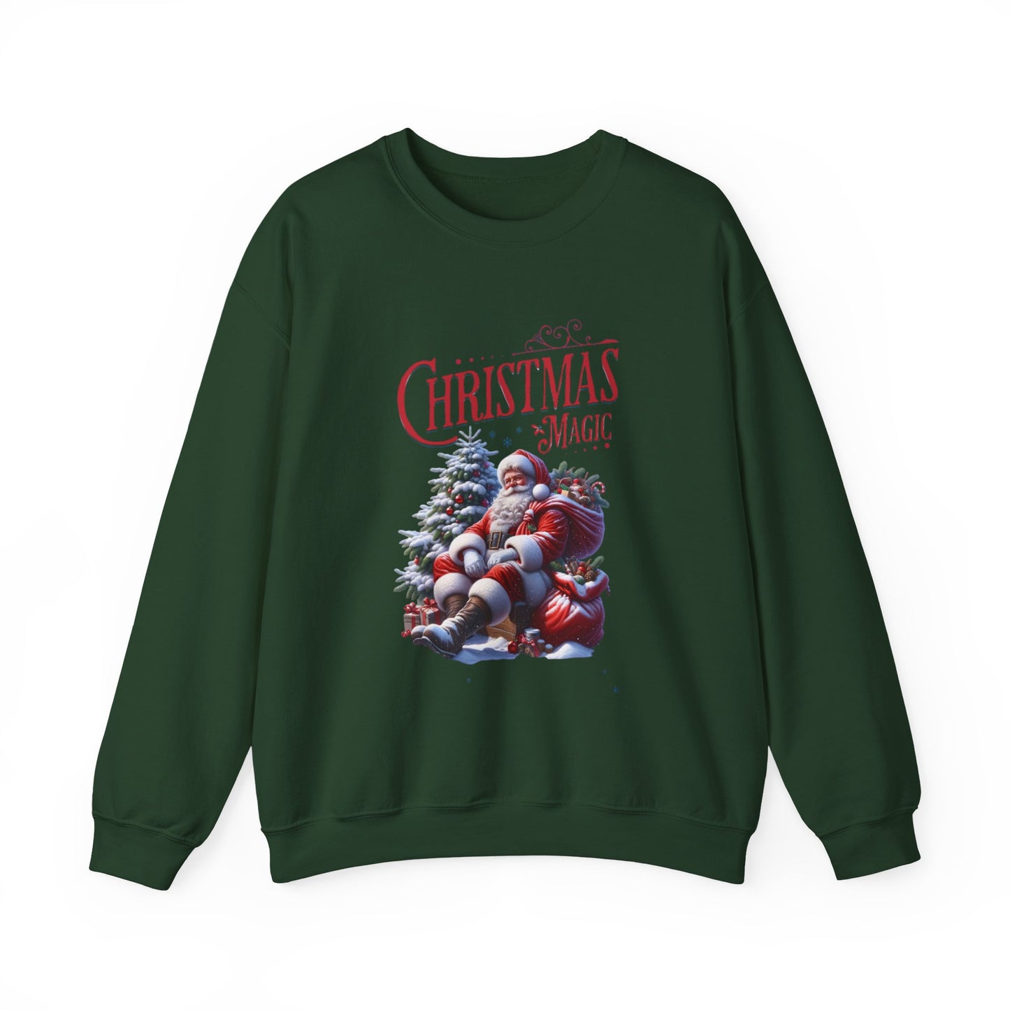 Sweatshirt — 'Christmas Magic' Santa Cozy Holiday Crewneck