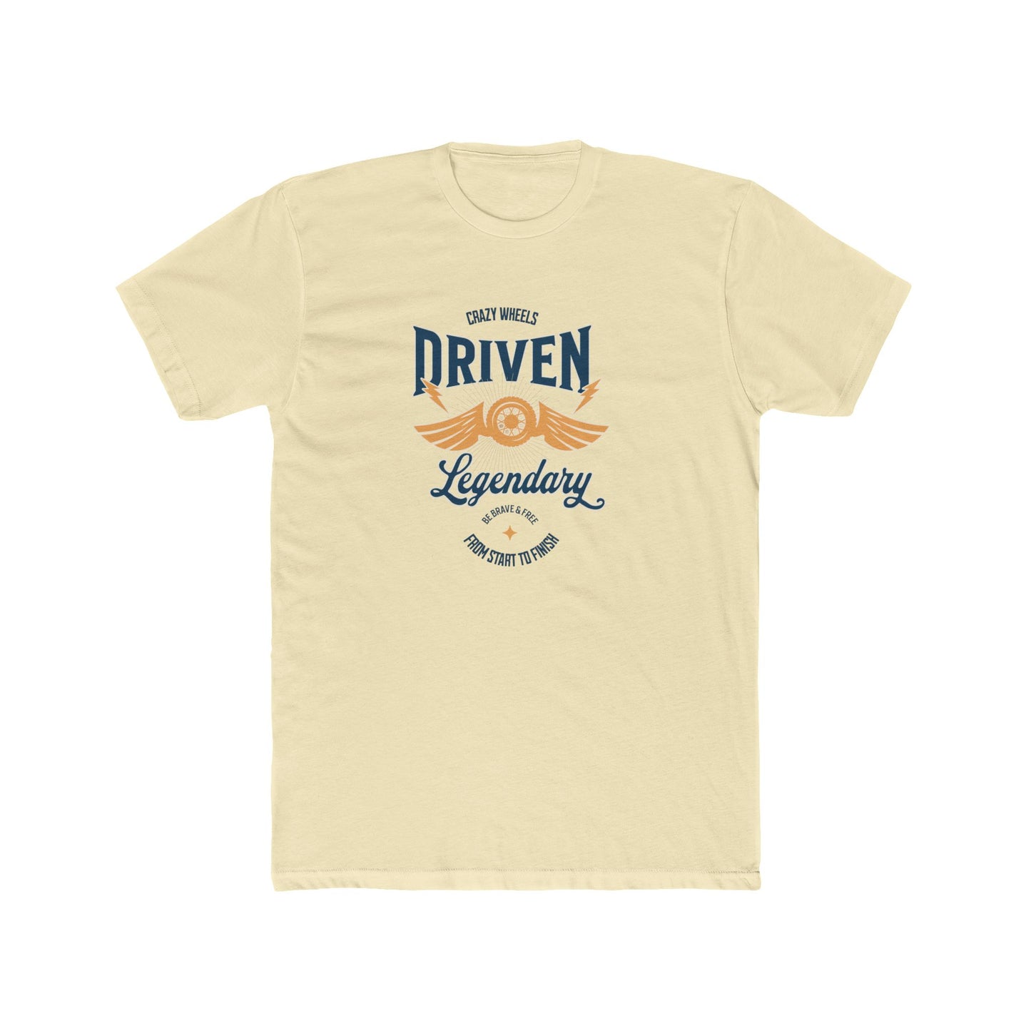 Driven Legendary Tee — Vintage Motorcycle Wings Graphic Shirt