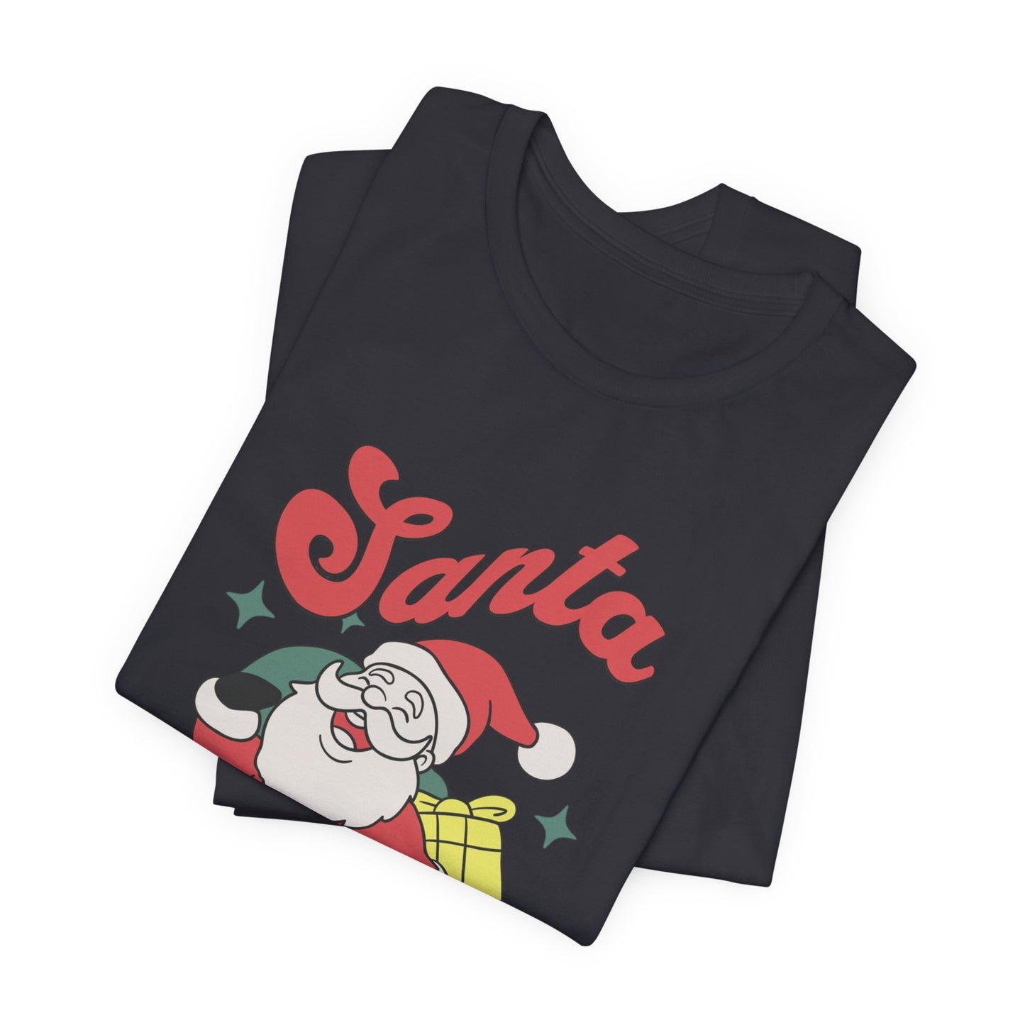 Santa Graphic T-Shirt — Retro Merry Christmas Tee