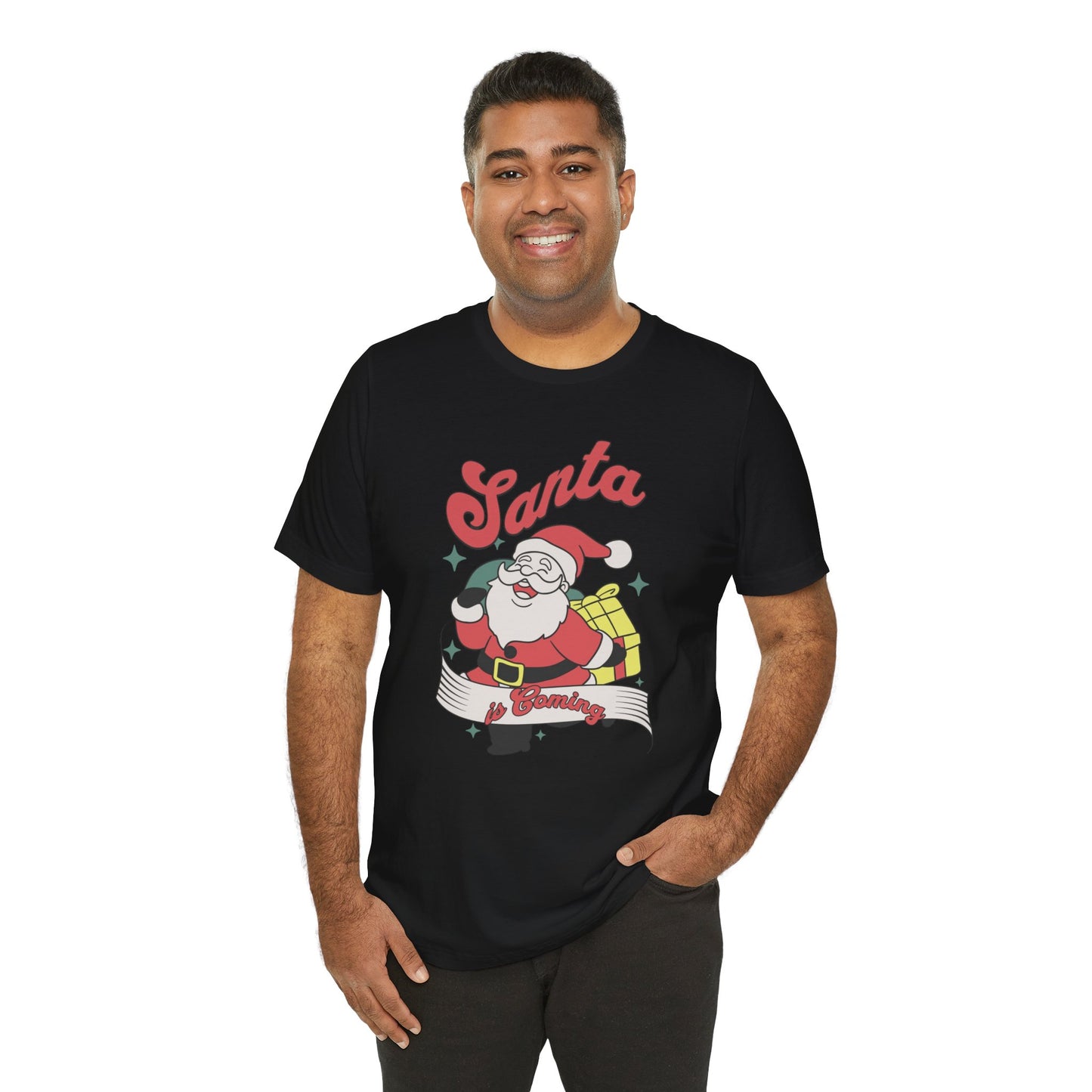 Santa Graphic T-Shirt — Retro Merry Christmas Tee