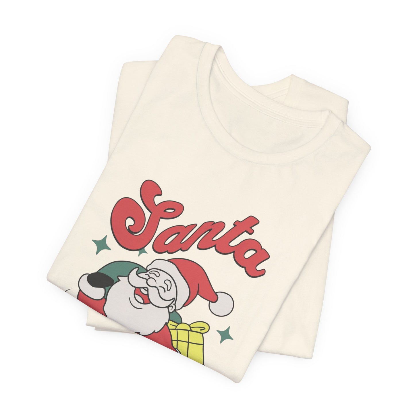 Santa Graphic T-Shirt — Retro Merry Christmas Tee