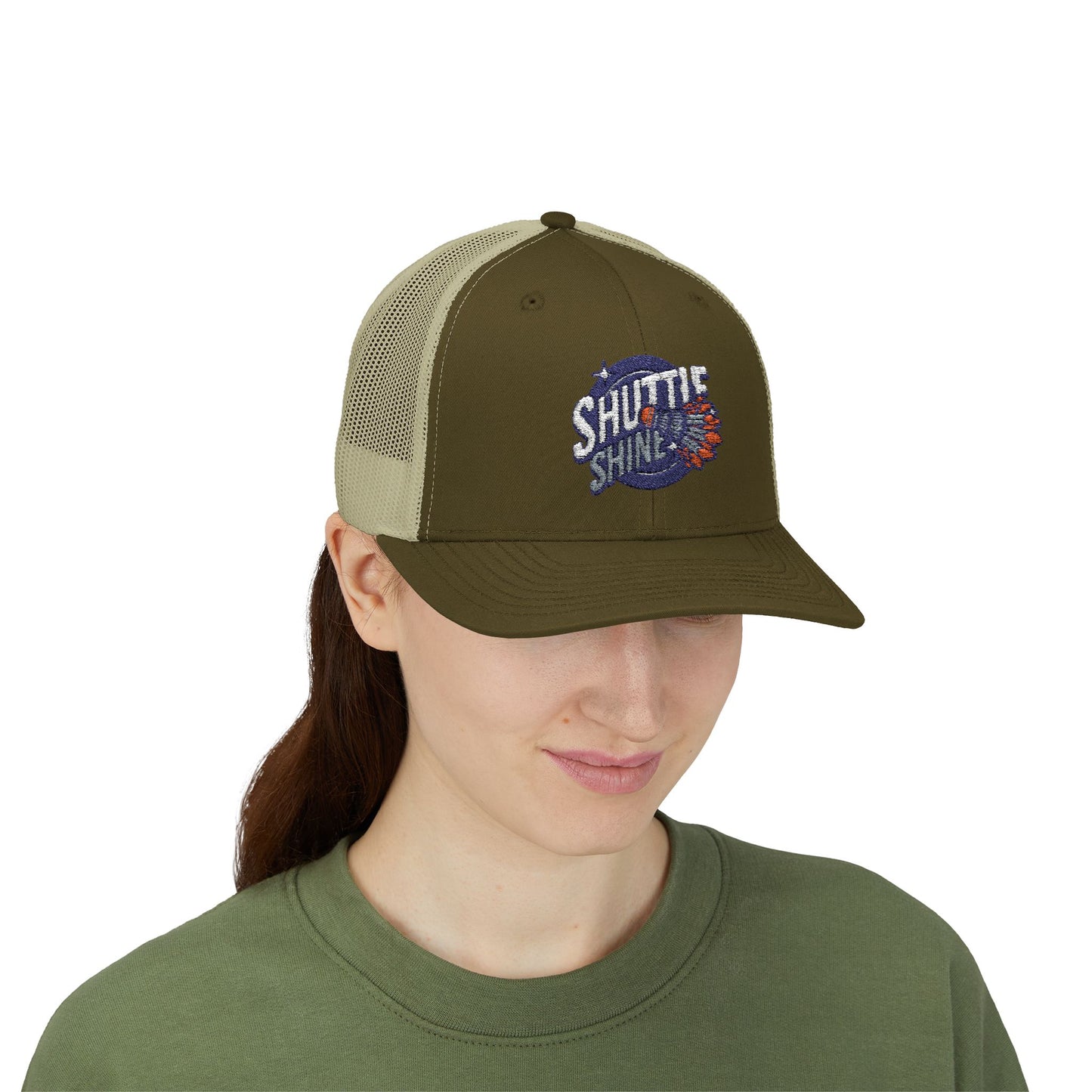 Shuttle Launch Trucker Cap — Retro Space Crew Snapback