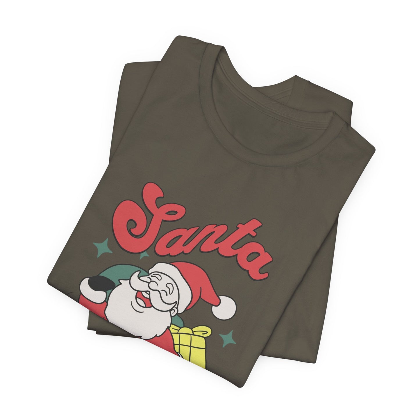 Santa Graphic T-Shirt — Retro Merry Christmas Tee