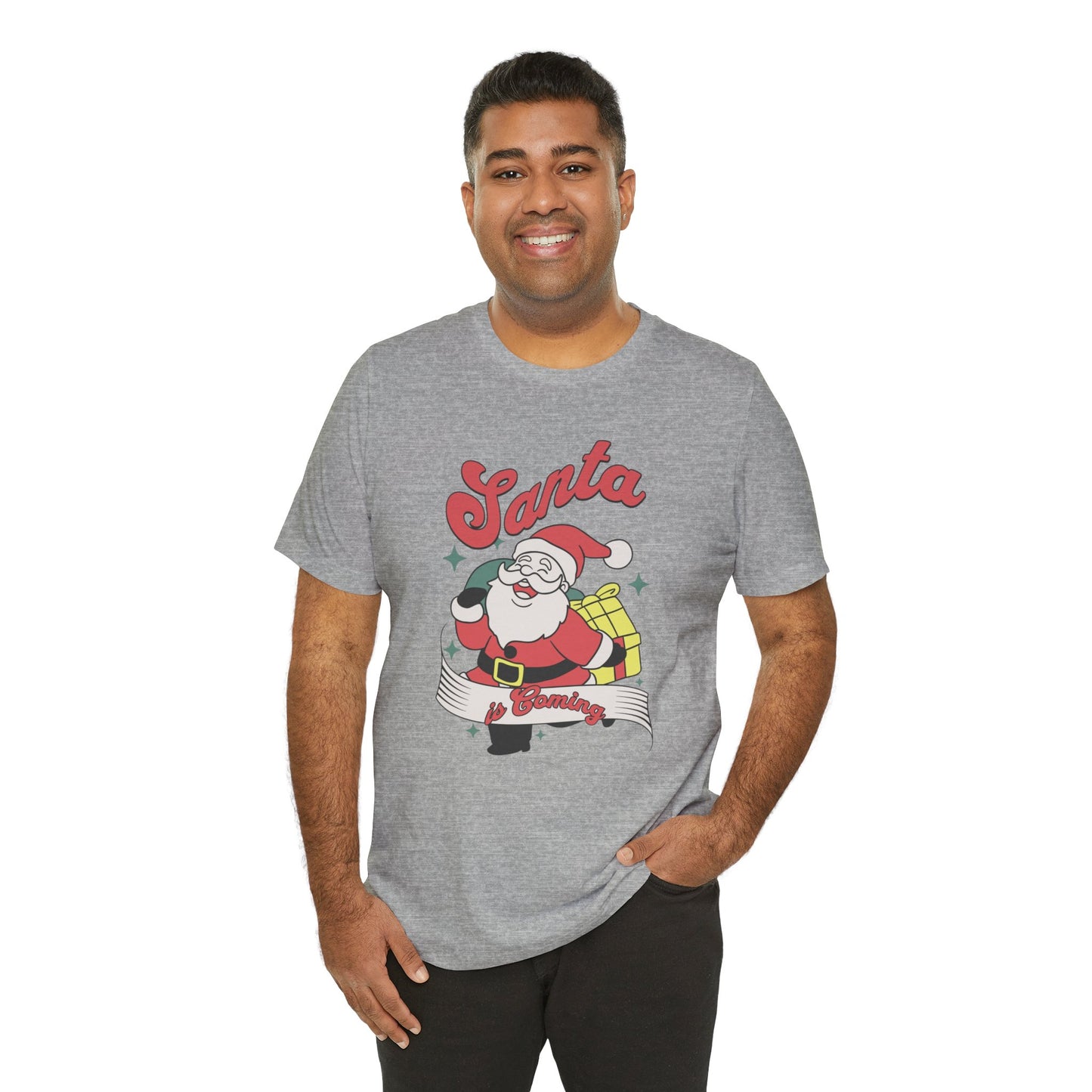 Santa Graphic T-Shirt — Retro Merry Christmas Tee