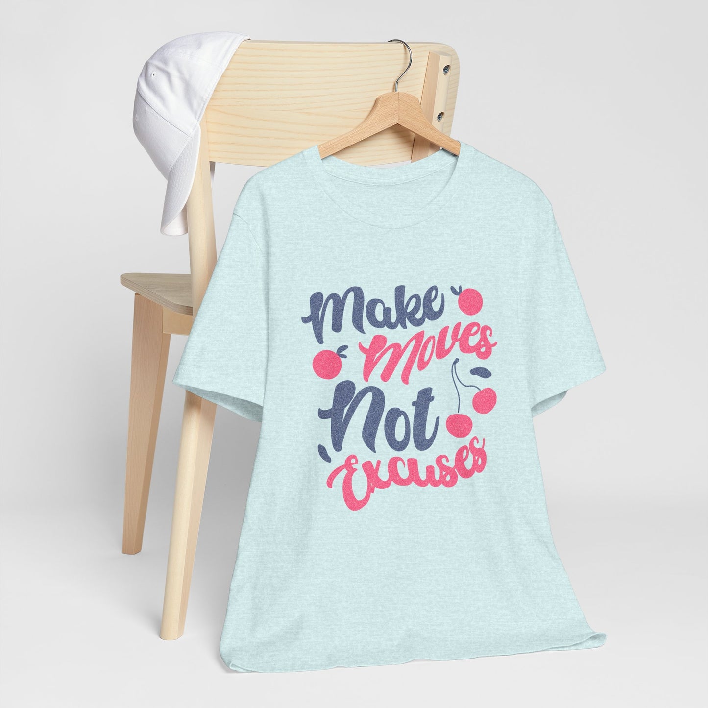 Make Moves Not Excuses T-Shirt — Motivational Fitness Tee