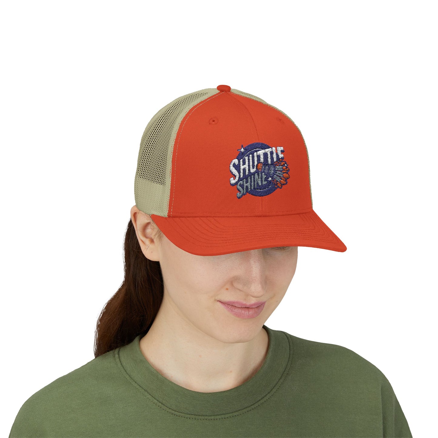 Shuttle Launch Trucker Cap — Retro Space Crew Snapback